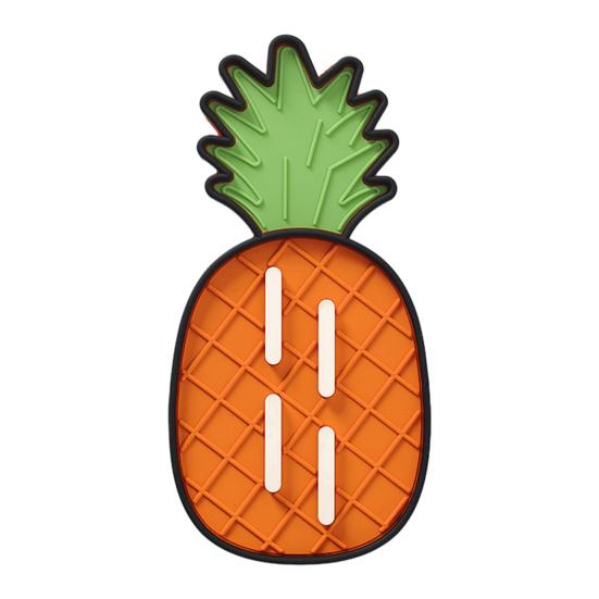 Ananas Silikon Topfdeckelhalter Rutschfest Hitzebeständig Spülmaschinenfest Küchenarbeitsplatte Obstform Topfdeckelaufbewahrung Trocknungsmatte