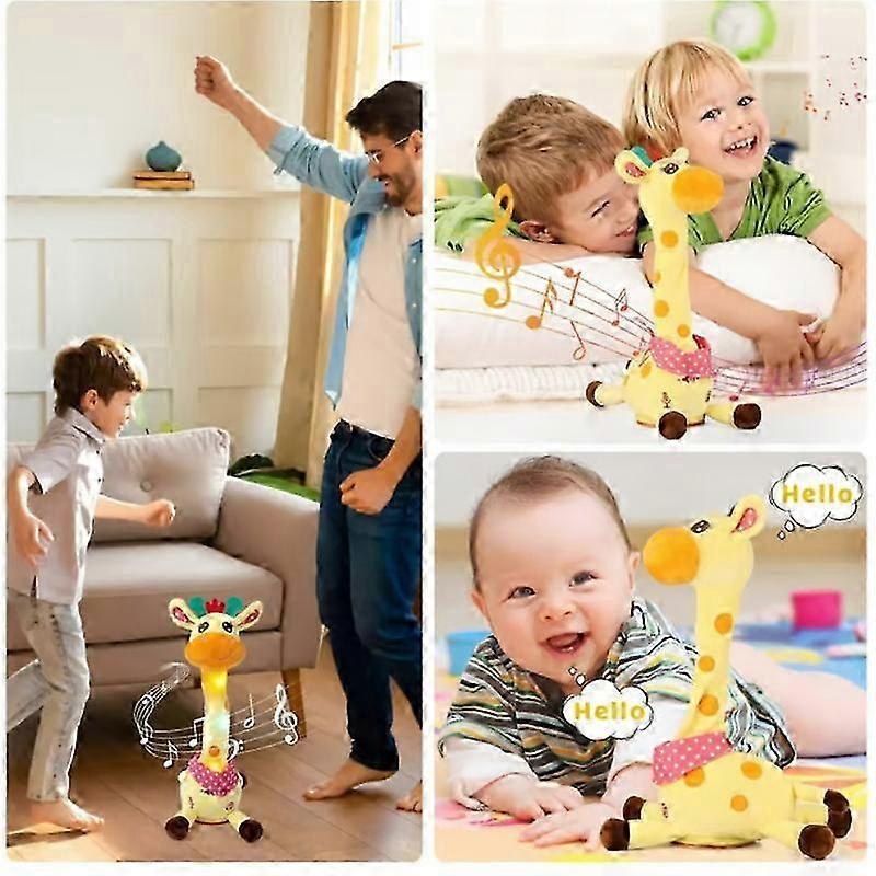 Electric Singing, Light-up and Talking Plush Giraffe Toy – a Festive Gift