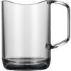 Transparent Plastic Toothbrush Cup for Bathroom Home Office Quick Drainage 350ml