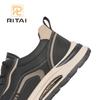 Men Sneakers Thick Sole Round Toe Trainers Retro Non-Slip Breathable Casual Shoes
