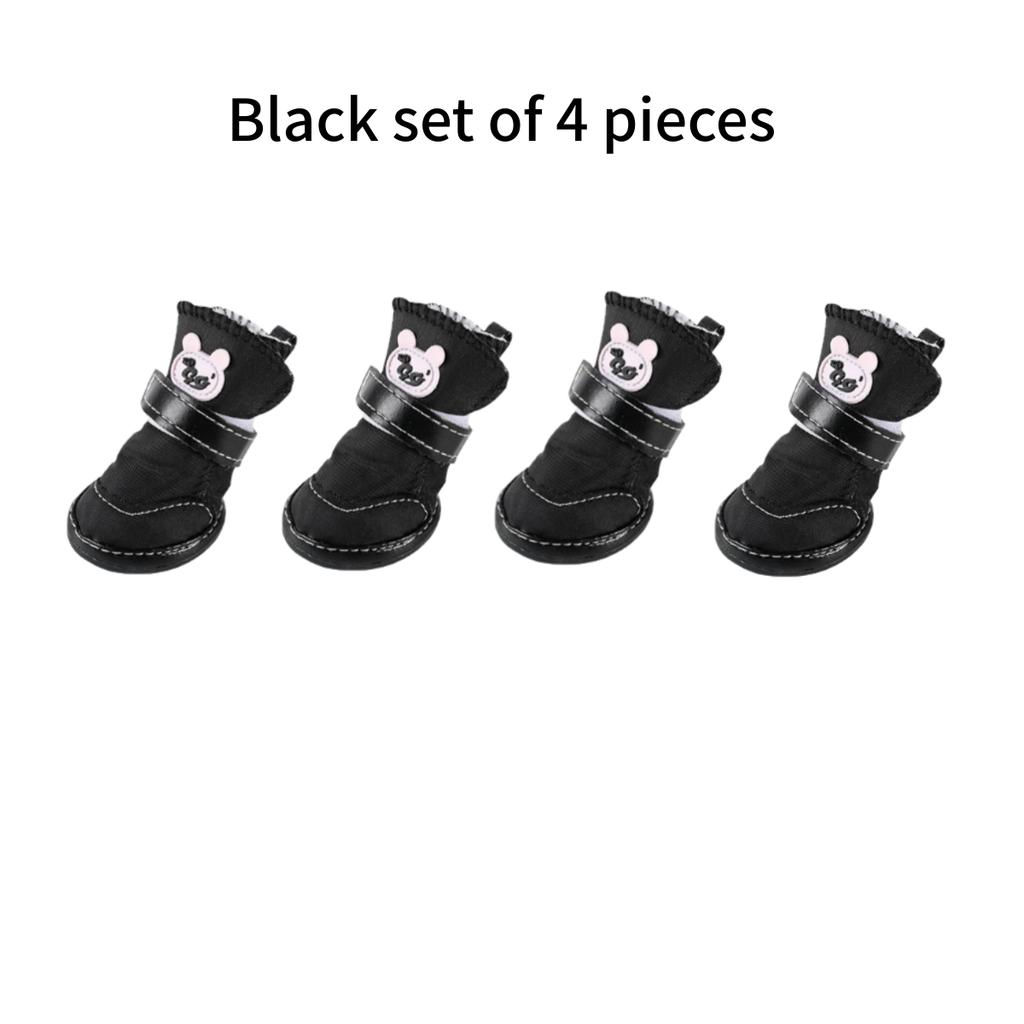 Hund Schnee Stiefel Schuhe Baumwolle Zubehör Teddy Schnee Stiefel Wasserdicht Warm Anti Rutsch Verhältnis Verglichen Bären Herbst Winter Haustier Katze Schuhe