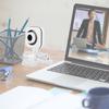 Wbudowany Mikrofon Kamera Komputerowa Kamerka Internetowa Akcesorium PC 480P Biała z Przezroczystym Klipsem