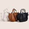 Tote Bag with Pleated Design, Suitable for Holding Large Items, Trendy and Fashionable Shoulder Bag for Daily Commuting.