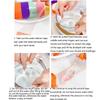 6Pcs 10M Luminous Sticky Ball Rolling Tapes Colorful Sticky Ball Glue Toy  Children