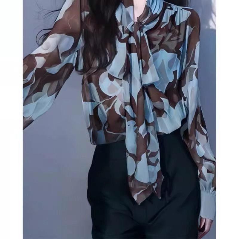 Cardigan chemise en mousseline bleue protection solaire - Arrivage Printemps 2026 Femme