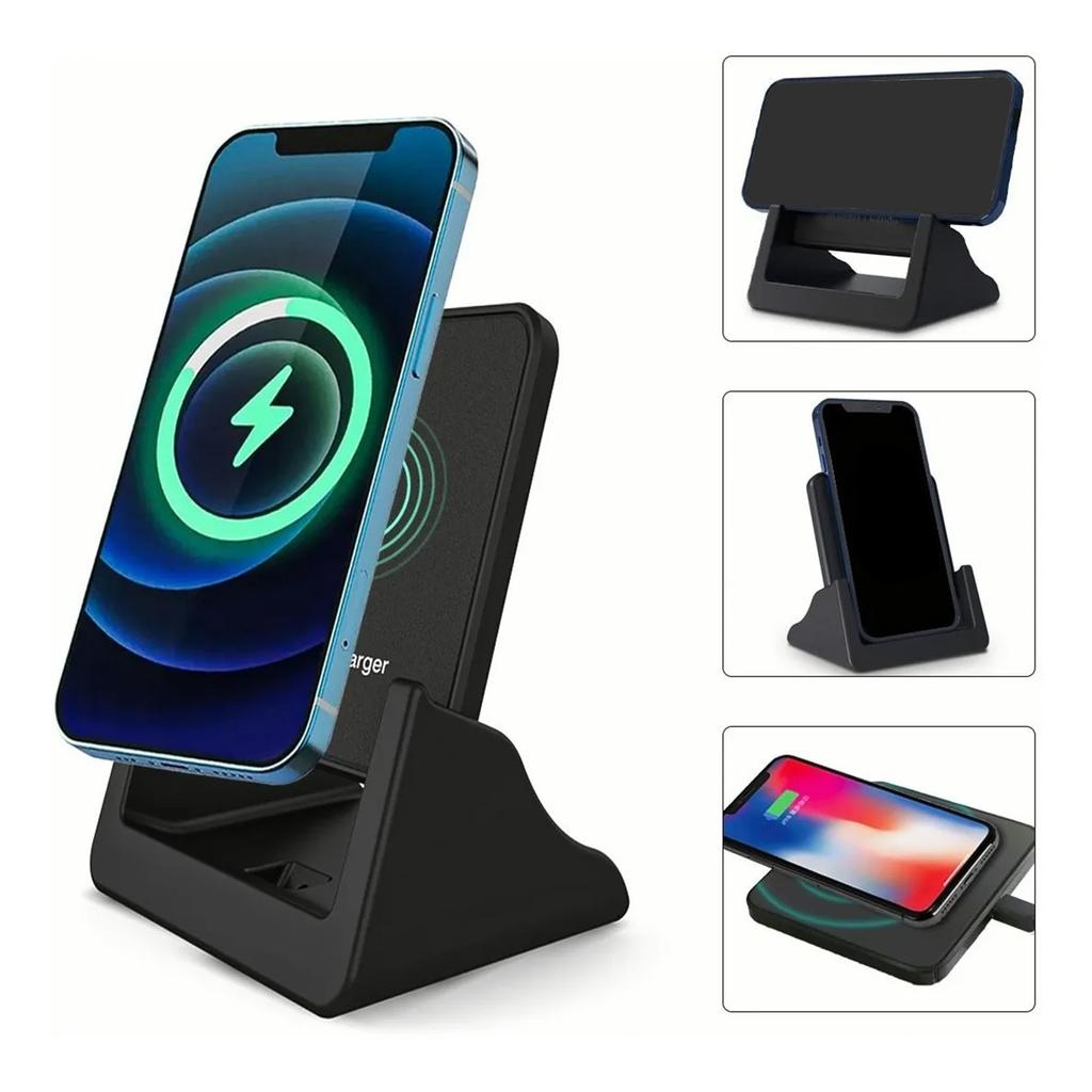 15W Wireless Charging Stand Automatic Power Off Multiple Protection Vertical Wireless Charger for Mobile Phone