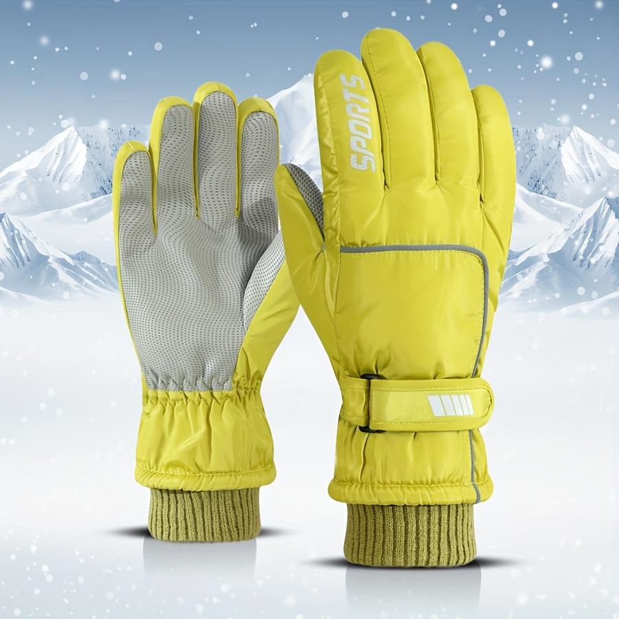 Women's Ski Gloves - Windproof, Waterproof, Warm Fleece-Lined For Winter Sports & Outdoor Activities
