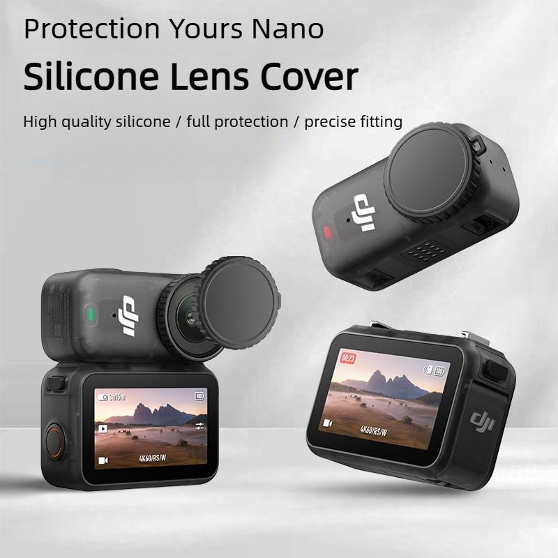For DJI Osmo Nano Action Camera Lens Protective Cover Camera Lens Silicone Cap Dust-proof Lens Cover For DJI Action Osmo Nano