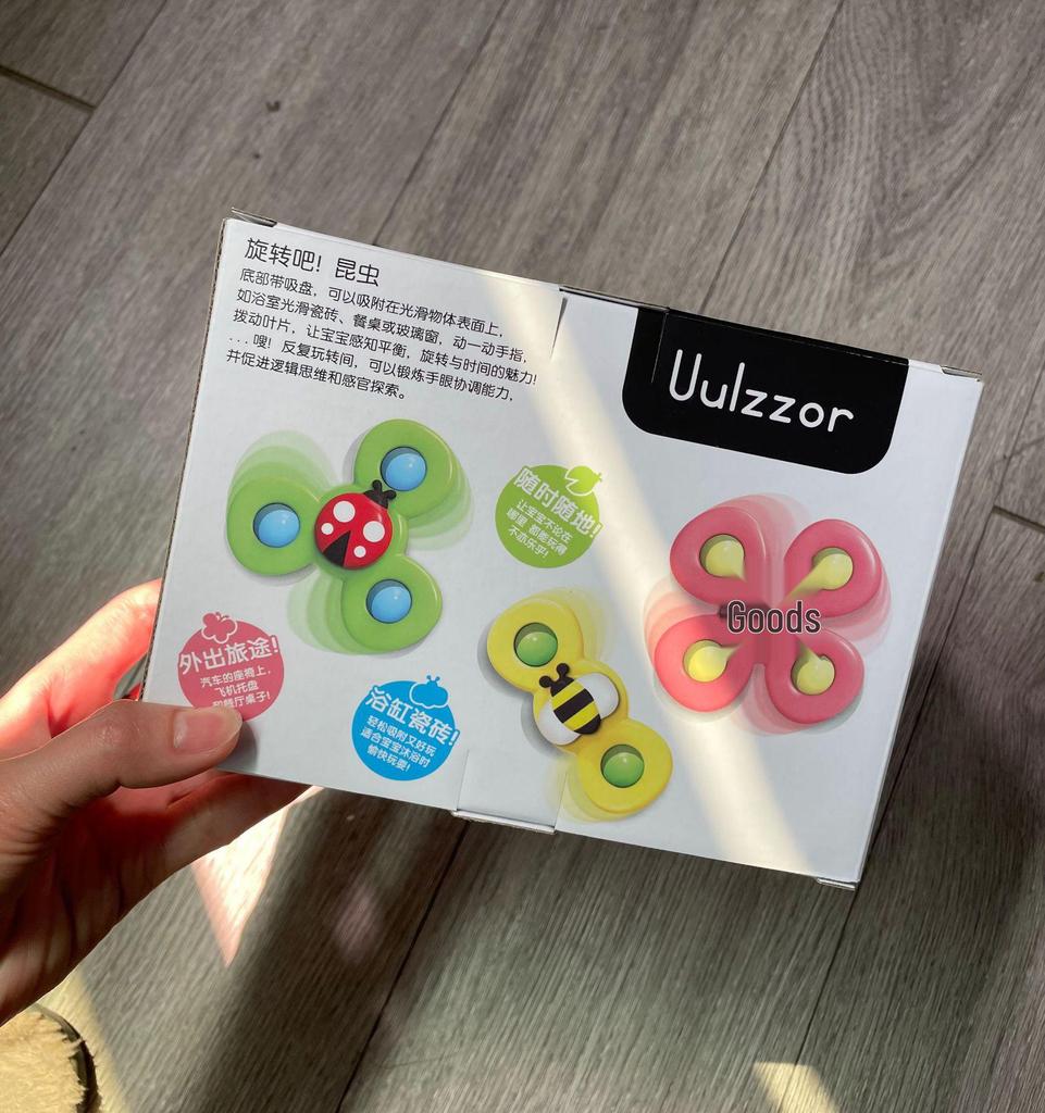 Cross-Border Rotating Insect Flower Spinner for Baby Dining Table