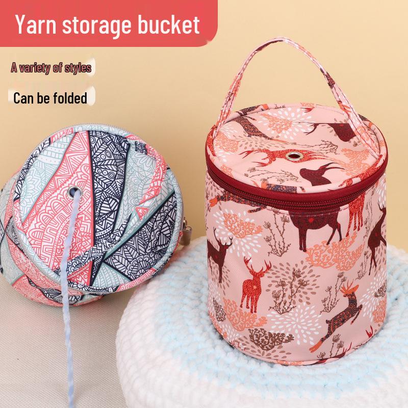 Handmade Portable Yarn Storage Handbag - Knitting & Crochet Dustproof Holder