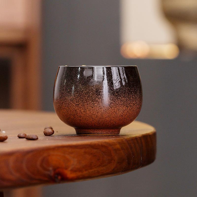 Ретро Концентрированная Керамическая Кофейная Чашка Латте Латте Чашка Высокой Ценности Креативная Постепенно Меняющая Цвет Мастер Чашка 200ml