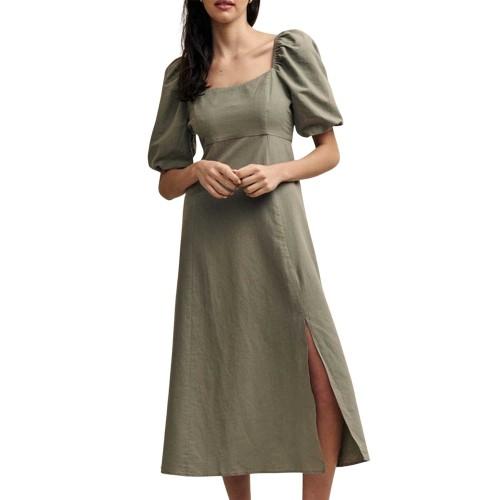 Vestido Midi Orgânico de Algodão Henri Feminino/Senhora da Nobody´s Child
