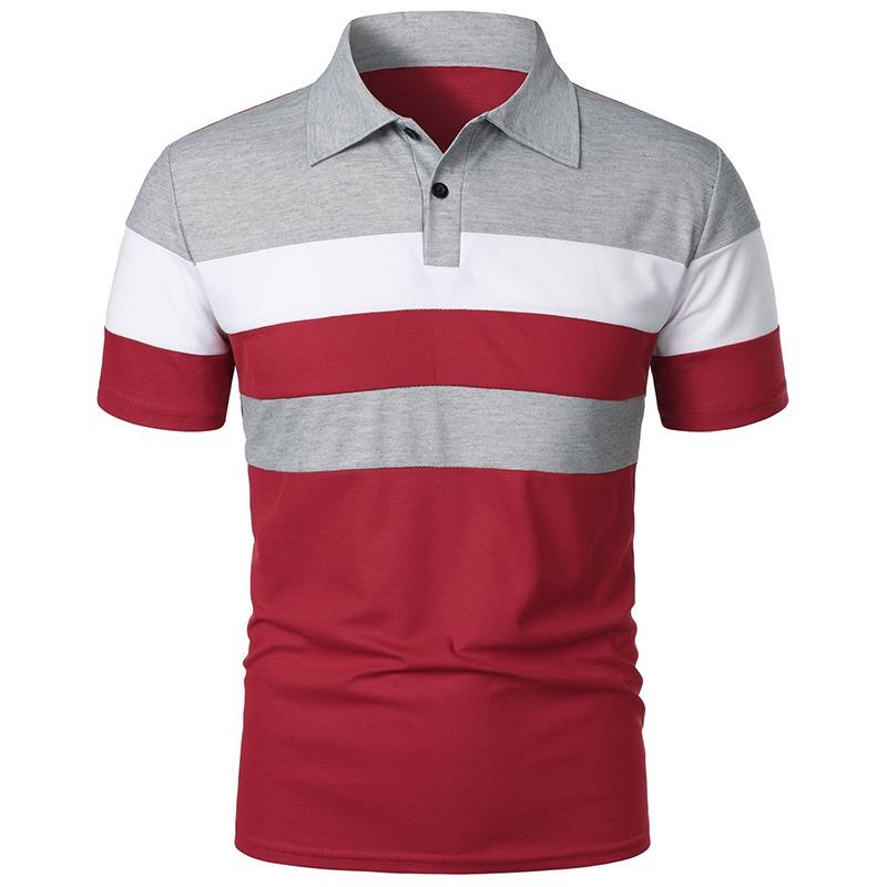 Мужские рубашки поло в полоску Пике с коротким рукавом — фото 10