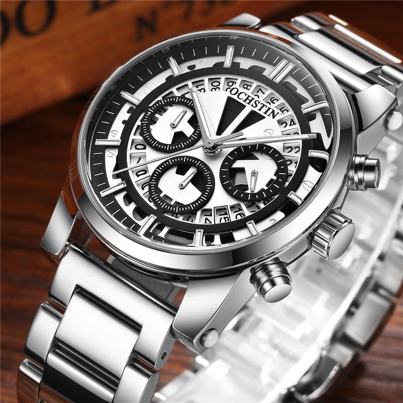 Buy Mens Chronograph Watch Date Waterproof Metal Strap Military Army