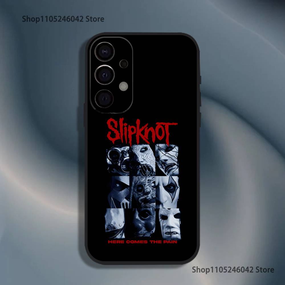 Band S-SlipknotS Psychosocial Phone Case For Samsung S25,S24,S21,S22,S23,S30,Ultra,S20,Plus,Fe,Lite,5G Black Cover