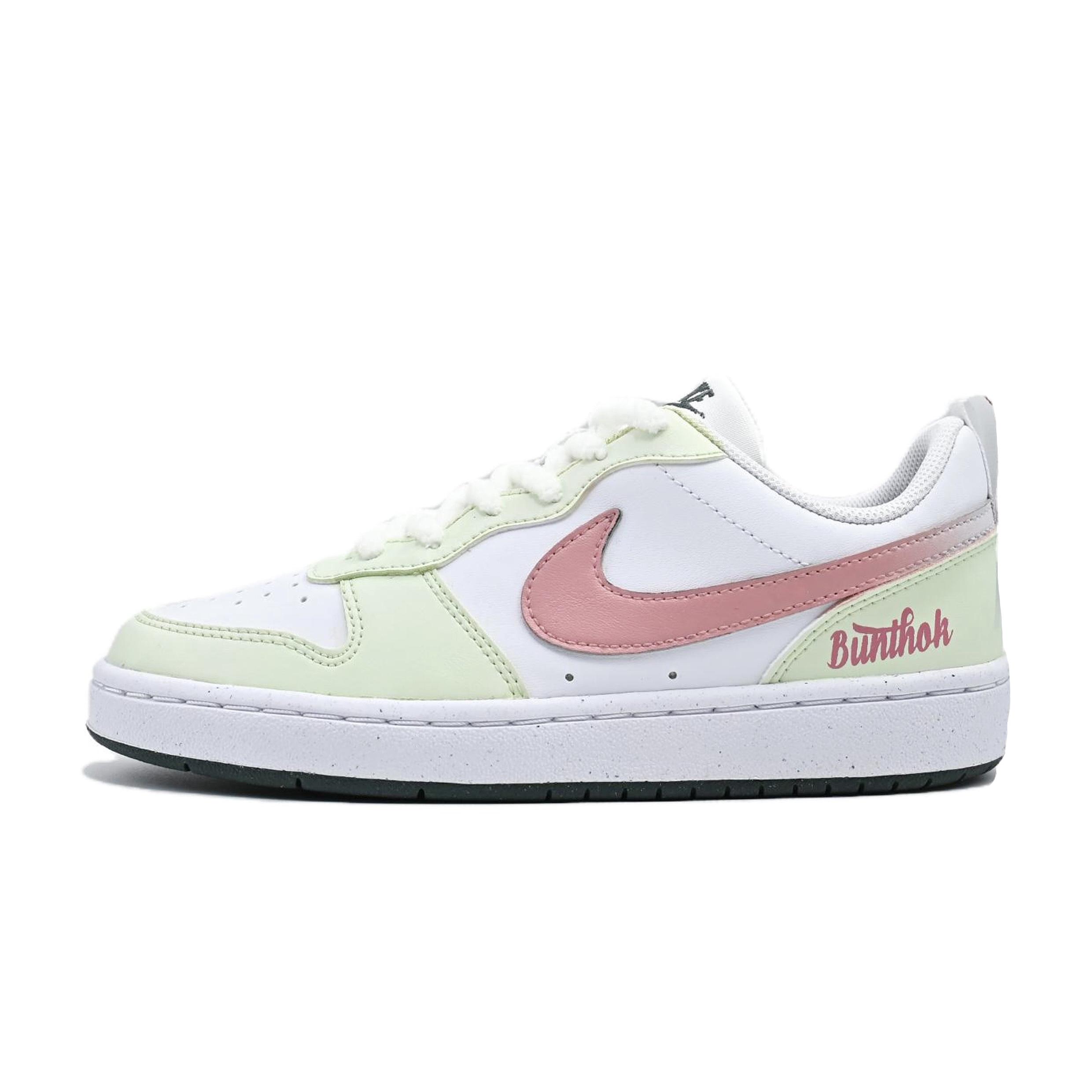 

Nike Court Borough LOW RECRAFT Low top Kids Skateboarding Shoes Light Green Teenagers Light Green|38.5