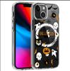 Transparent Full Coverage Evil Pumpkin Head Magnetic Case for iPhone 15/16/17 ProMax