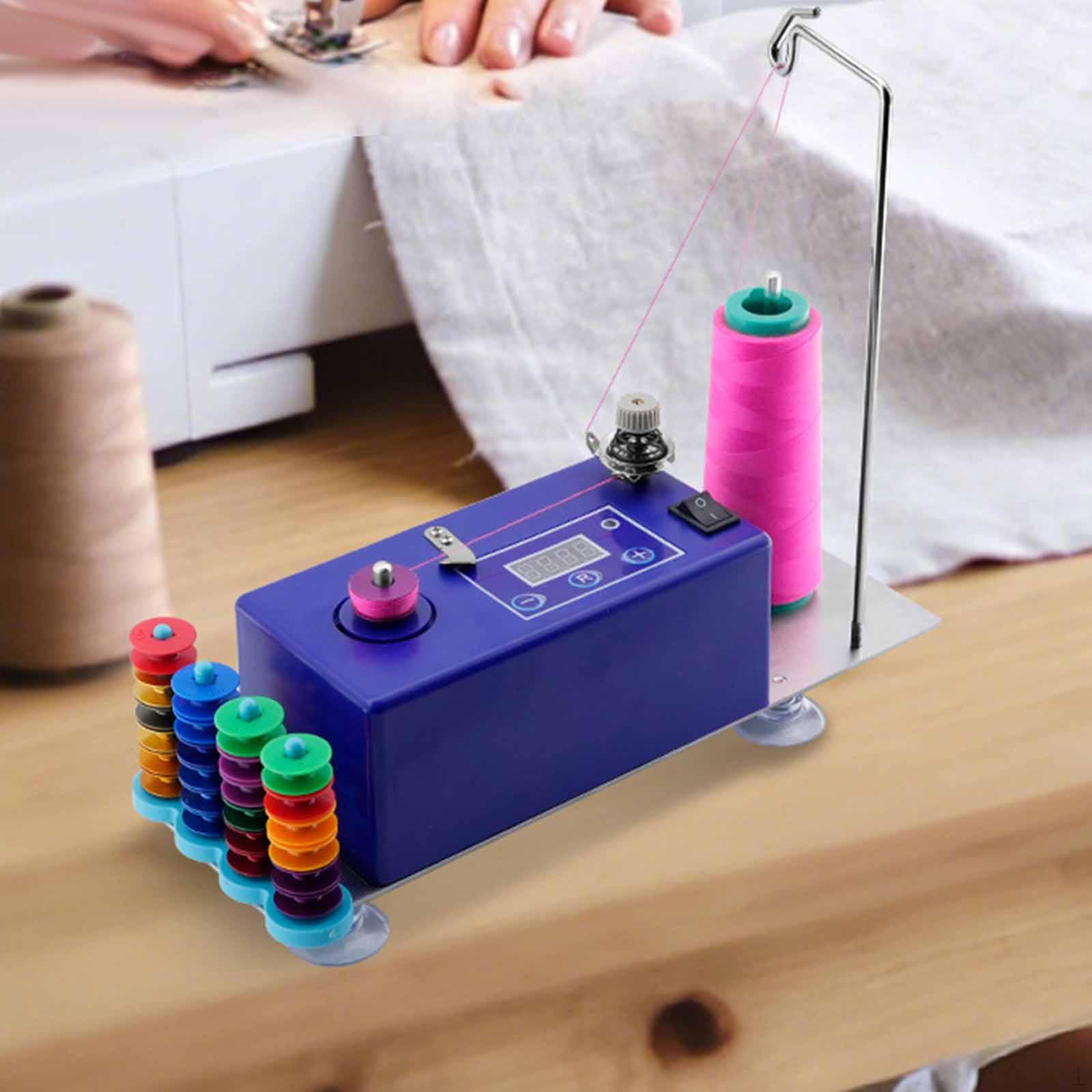 Automatic Bobbin Winder,Winding Machine,Portable with Spool Thread Stand Electrical Winder