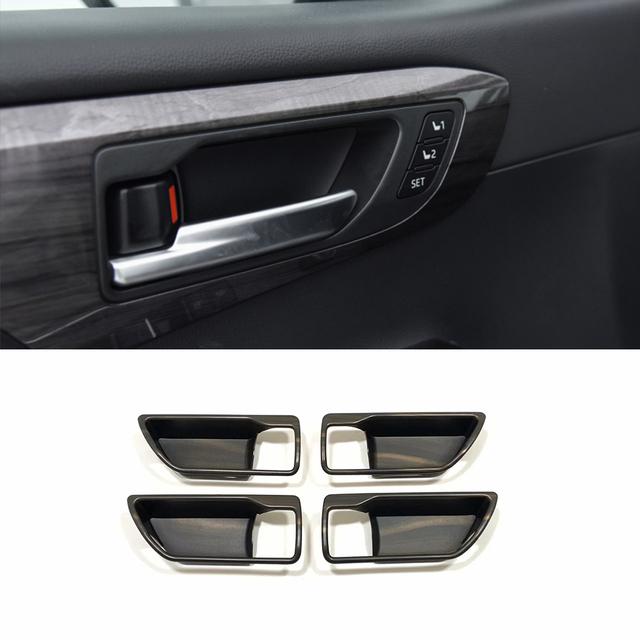 Holzmaserung 2022 Innenausstattung für Toyota Highlander Auto Gangschaltung Panel Wasserbecherhalter Dekor Aufkleber Abdeckung