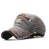 European and American style baseball cap, embroidered letter curved hat, hole-washed cap, summer sun protection