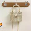 Woven Straw Bags Women's Handbags Bohemian Chic Multi-functional Handbag for A Beach Chain Crosshody Shoulder Bag