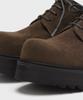 Firenze Atelier [Second.A] Volume Round Toe 5Cm Suede Derby 2Ndf2700Bs [Brown]