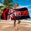 Arsenal Football Club Crest Printed Microfiber Beach Towel, Soft And Absorbent, Quick-Dry, Ideal for Summer Travel, Beach Essential, Swimming Pool
