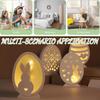Easter Silicone Molds Egg Rabbit Bunny Mold 3D Silicone Mold Set Handmade Craft Moulds for Easter Eggs and Rabbit Silhouettes