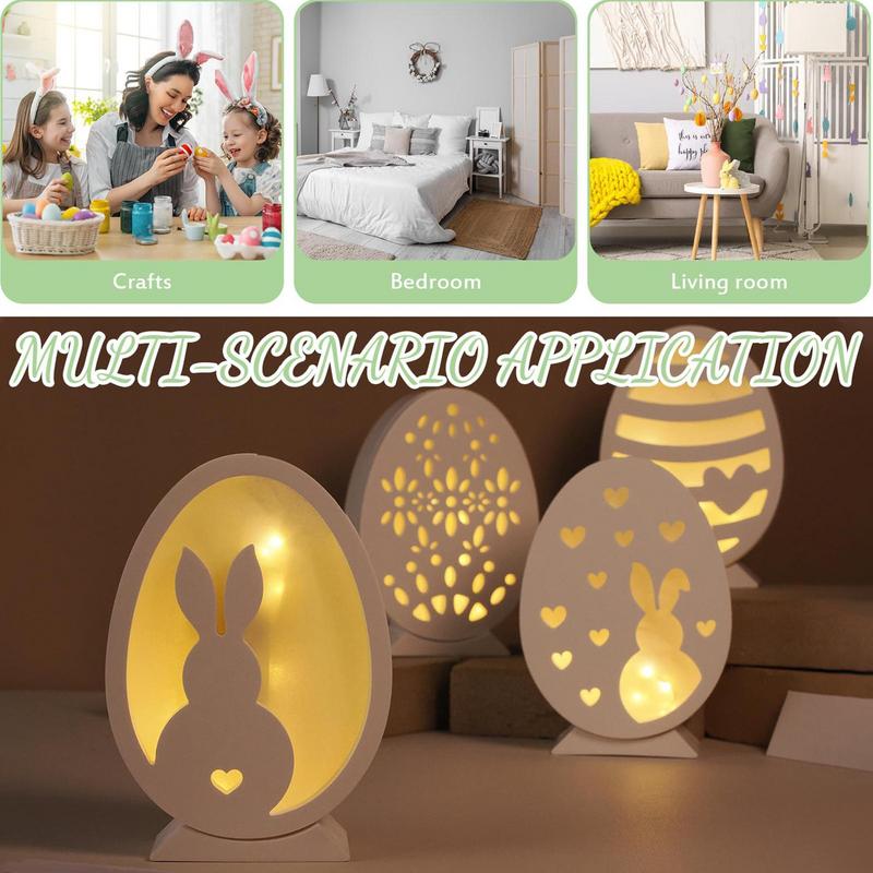 Easter Silicone Molds Egg Rabbit Bunny Mold 3D Silicone Mold Set Handmade Craft Moulds for Easter Eggs and Rabbit Silhouettes