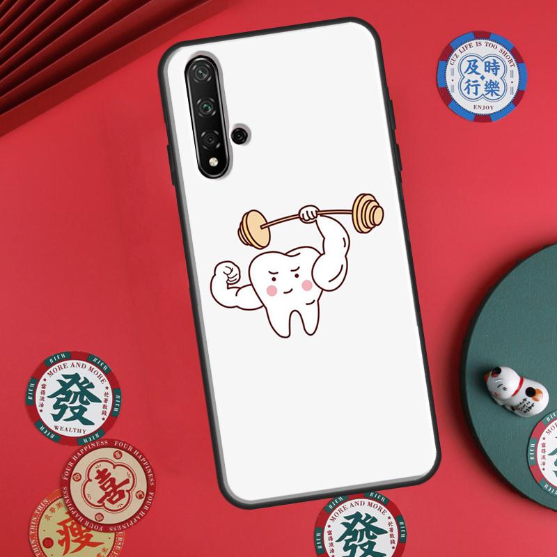 Cute Tooth Dentist For Huawei P60 Pro P30 P40 Lite Nova 7i 8i 11i 12i 12s 10 9 SE Y90 Y60 Y70 Y72 Y61 Y91 Case