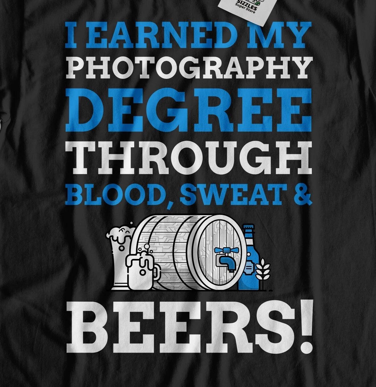 Unisex Funny Photography Degree T-Shirt Photographer Gifts 4XL