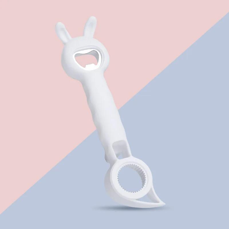 1PCS 4 In 1 Multifunctional Bottle Opener - Beer/Beverage Can/Jar Opener with Corkscrew for Household, Kitchen, Dining & Bar