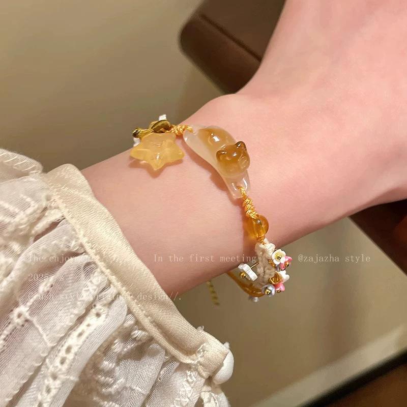 Korean Ins Tide Pearl Bracelet Design Temperament Bracelet Couple Bracelet Hand Jewelry
