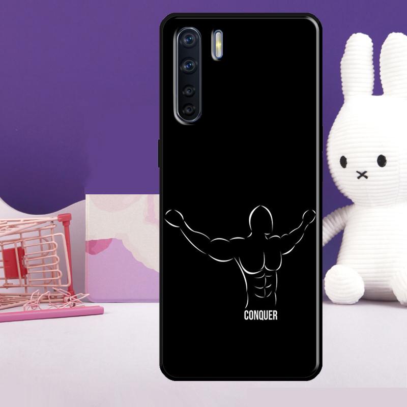 Bodybuilding Gym Fitness Case For Oppo A5 Pro A15 A17 A57 A77 A18 A38 A58 A78 A98 A94 A74 A54 A40 A60 A80 A16 A76 A96