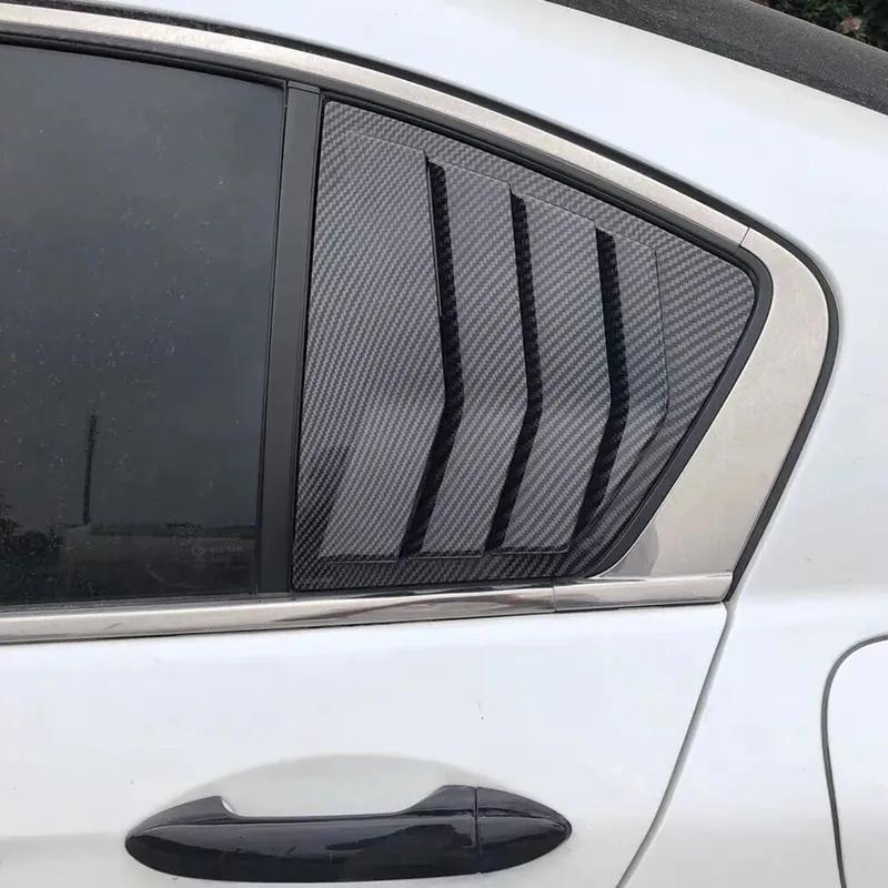 For Honda Accord 8th Sedan 2008-2013 ABS Plastic Rear Window Quarter Louver Scoop Cover Side Vent Trim Car Adhesive Accessories