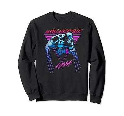 Marvel X-Men Wolverine Neon Retro Logan Graphic Sweatshirt