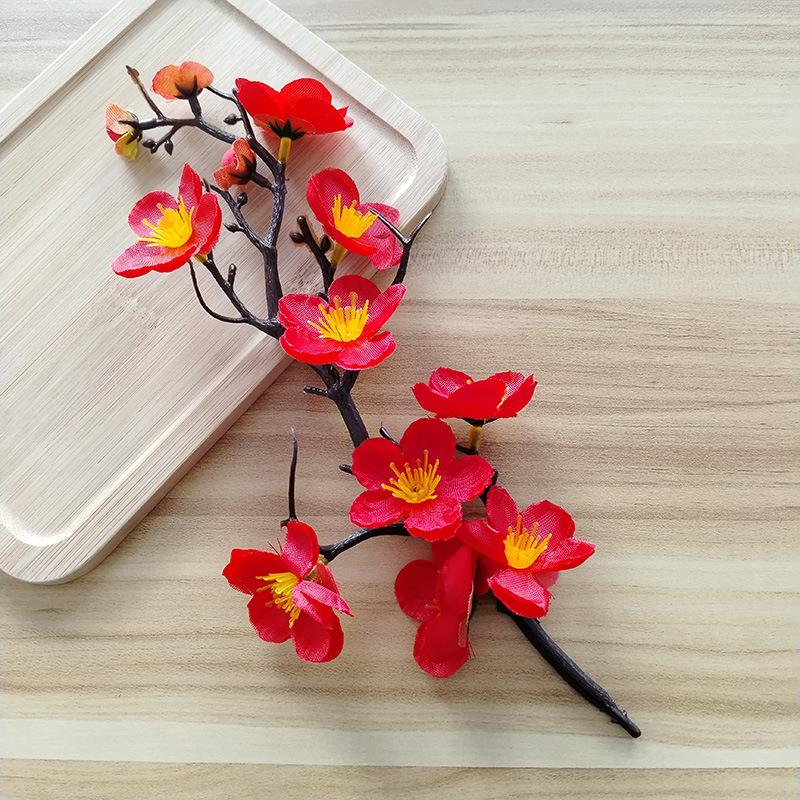 30CM Plum Blossom Branches Artificial Flowers Wedding Home Table Fake Flower Arrangement Decoration