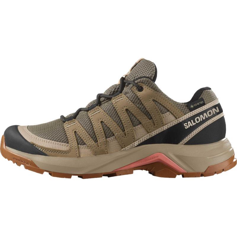 SALOMON X Adventure Low Top Hiking Shoes Women's Brown Sneakers 478155