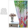 Flamingo Curtains,Tropical Plants Flower Print Window Treatments for Bedroom Living Room Jungle Animal Birds Drapes 2 Panel Set