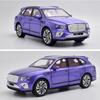 Bentley Bentayga-Druckgussauto-Modellspielzeug im Maßstab 1:24, zurückziehbares Spielzeugfahrzeug mit Ton und Licht für Kinder, Kleinkinder, Jungen und Mädchen, Geschenkkollektion