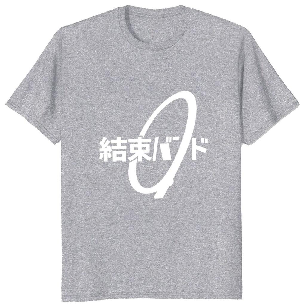 100 Cotton  Tops Tee Cable tie kanji hiragana Kessoku Band Rocker Band T Shirt jojo bizarre adventure graphic t shirts