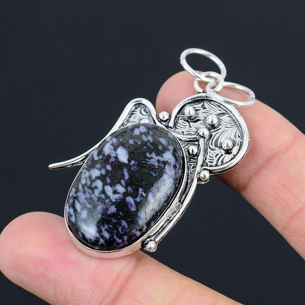 Gift For Her 925 Sterling Silver Natural Kemmererite Gemstone Jewelry Pendant