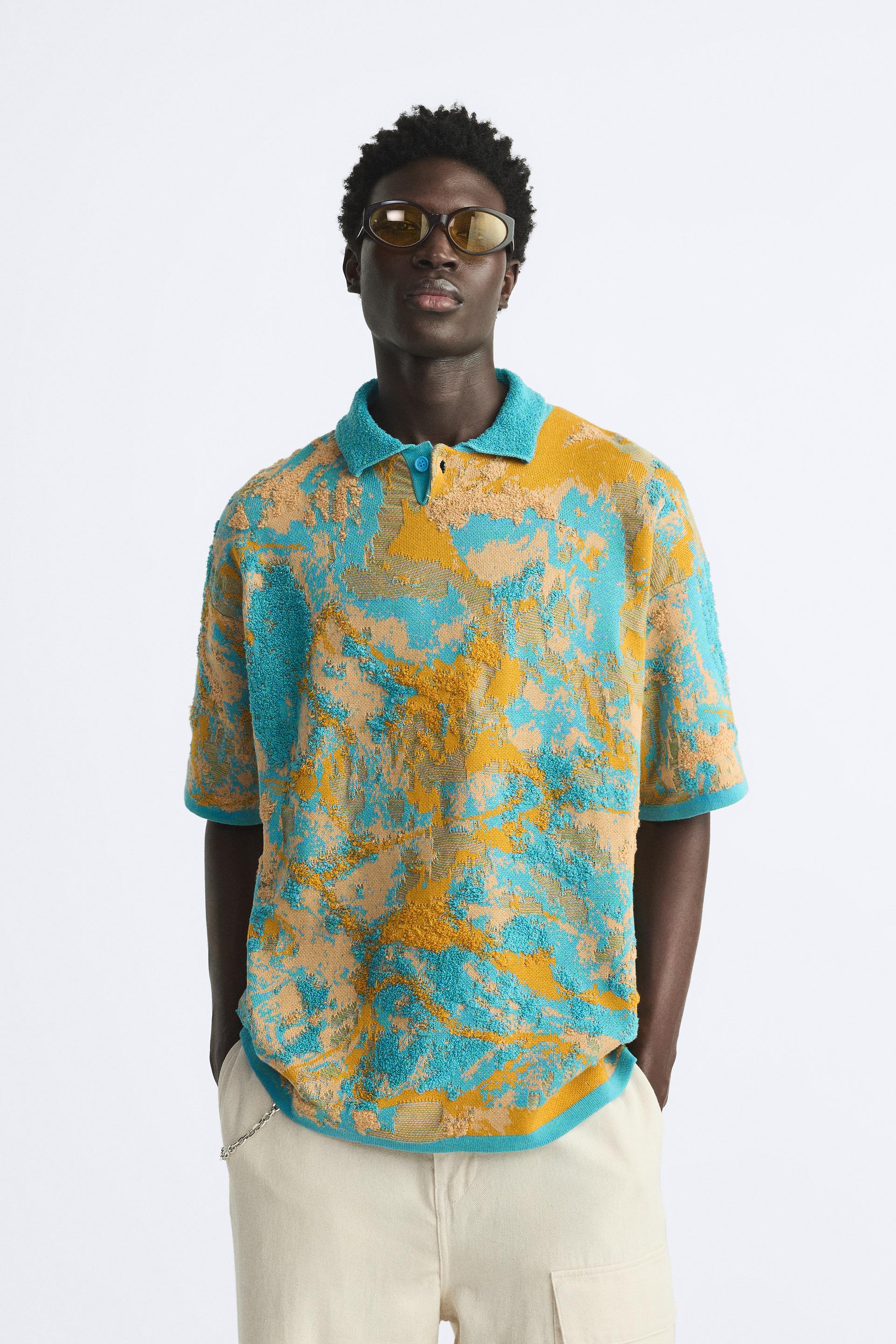 

РУБАШКА ПОЛО ИЗ ЖАККАРДОВОГО ТРИКОТАЖА