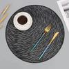 PVC Table Mat Flower Dinner  Bronzing Hollow  Insulation Cup  Bowl Christmas Home Decoration Heat Resistant