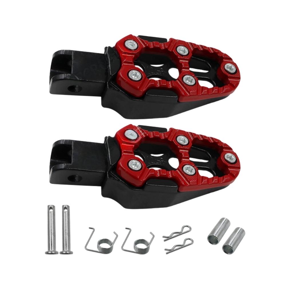 Universal Aluminum Alloy Foot Pedals Angle Adjustable for Motorcycle Scooter ATV E-Bike Foot Rests Foot Pegs