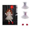 Sparkling Princess Clown Dress Set For Children's Halloween Show