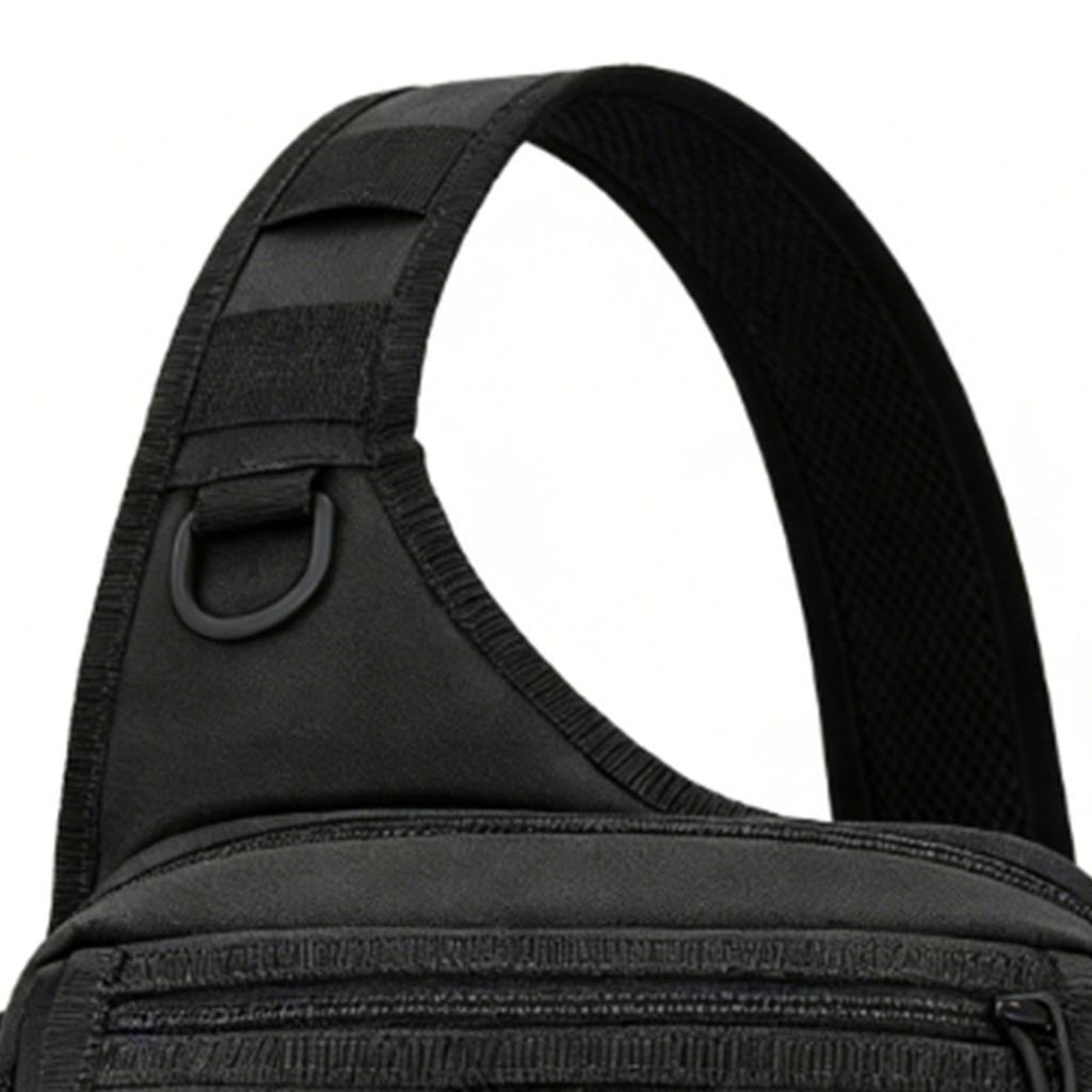 Outdoor Sling Bag for Men Nylon Water Proof Chest Shoulder Pack Sling Fishing Backpack for Hiking Camping