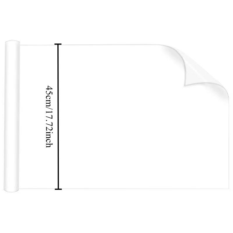 

Электростатическая адсорбционная защитная пленка для стен, не повреждающая белую стену, водонепроницаемая наклейка, используемая для письма и рисования детей 45x200cm белый