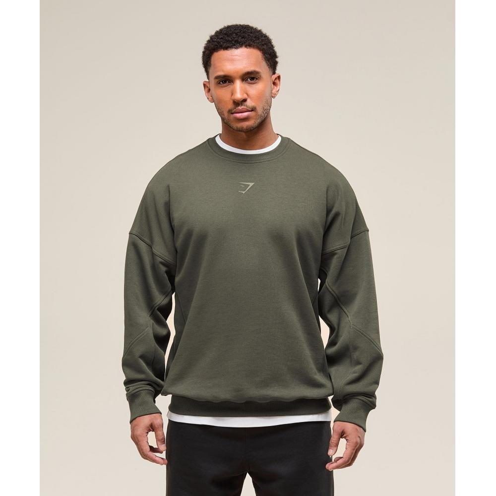 Gymshark Power Crew Strength Green A2c9g Ecjh