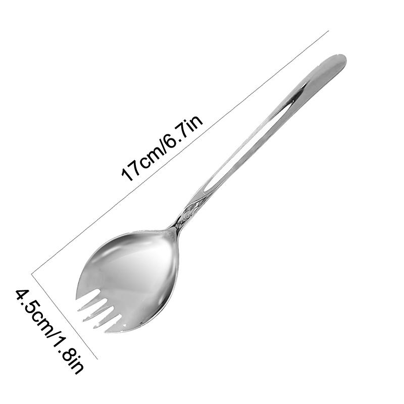 Lingură de Salată din Oțel Inoxidabil Lingură Creativă Furculiță Furculiță pentru Paste Lingură pentru Tăiței Instanți Lingură pentru Pepene Verde Furculiță pentru Tort Desert